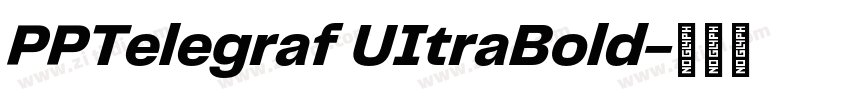 PPTelegraf UItraBold字体转换